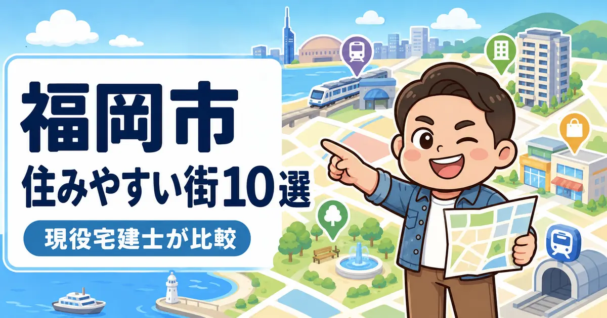福岡市の住みやすい街10選を比較する現役宅建士もっさん